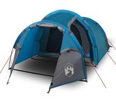 vidaXL Tienda de campaña túnel para 2 personas impermeable azul
