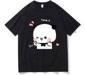 Anime Cartoon Panda Bear Bubu and Dudu T Shirt Kawaii Graphic Printed Summer Men Cotton T Shirt Fashion Crew Neck T Shirt Women