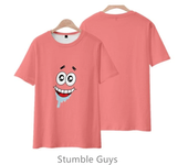 Summer Cartoon Anime SpongeBobs SquarePants Kids Tops Tshirt Short Sleeved Boys Clothes Girls One Piece Sonic Marios T-shirt