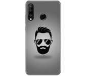 Tumundosmartphone Funda Gel Tpu para Huawei P30 Lite diseño Barba Dibujos