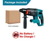 taladro rotativo inalámbrico sin escobillas, 2000W, 10600IPM, martillo eléctrico recargable, taladro de impacto para batería Makita