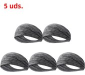 10-1PCS Sports Sweatband Breathable Sweat Absorbent Headband Soft Smooth Outdoor Sport Yoga Headband Hair Head Band