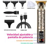 T9 Portable Vintage Hair Trimmer - USB Fast Charging Cordless Barber Clipper for Men's Beard Grooming  Hair Cutting Machine