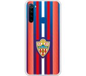 Funda original compatible con Xiaomi Redmi Note 8T - UD Almería rayas rojas y blancas clear