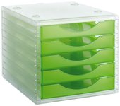 Archivador Modular Archivo 2000 ArchivoTec Serie 4000 5 cajones Din A4 Verde Claro 34 x 27 x 26 cm