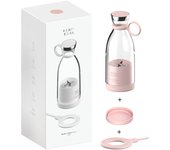 Licuadora portáthil, licuadora portáril de moda para batidos y licuados de 11,8 onzas, mini Botella magnética USB de Carga, tómala para Viajes, Al Aire Libre, Gimnasio,