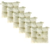 MORE FREE-Cojines para Silla，Cojin de Asiento Decorativo Funda de Poliéster y Relleno de Fibra Hueca 45x45x5cm,Ideal para Comedor, Terraza, Salón y Restaurante