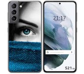 Tumundosmartphone Funda Gel Tpu para Samsung Galaxy S21 5G diseño Ojo Dibujos