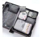6 Pcs Travel Clothes Storage Waterproof Bags Portable Luggage Organizer Pouch Packing Cube 6 Colors Local Stock Hot Selling