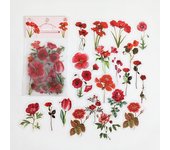 Natural plant collection Green Leaf Decorative PVC Stickers Scrapbooking Label Diary Stationery Album Phone Cup Journal Planner