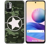 Tumundosmartphone Funda Gel Tpu para Xiaomi Redmi Note 10 5G / POCO M3 PRO 5G diseño Camuflaje 01 Dibujos