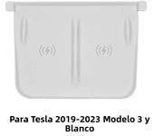 For Tesla Model 3/Y Wireless Charging Silicone Pad Carbon Fibre Central Control Charger Protector Cover Non-Slip Mat Accessories