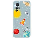 Funda Silicona Líquida Azul para Xiaomi 12 Lite 5G diseño Espacio Dibujos