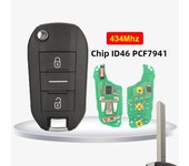 434MHz PCF7941 Chip Remote Car Key For Peugeot 308 408 508 2008 3008 4008 5008 208 30 Citroen C-Elysee C4-Cact HU83 VA2 Blade