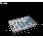 Acrylic Pandora Box Charm Beads Bracelet Ring Holder Jewellery Organizer JewelryTray Diy Finding Display Stand Storage Case Rack
