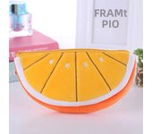 Watermelon Pencil Case Cute Fruit Kawaii Plush Large Capacity Pencil Bag Cosmetics Case For Kids Gift School Suppli Stationery