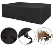 Cubierta para muebles, Cubierta para muebles de jardín Cubierta resistente al viento para muebles 420D Tela Oxford Cubierta grande para muebles de jardín (120x120x74cm)