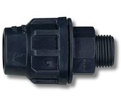 MONDRAGON - "Enlace  Rosca Macho para Tubo de Polietileno Medida: ø25 x 3/4"", Conexión: Rosca Macho para riego enterrado y riego por goteo