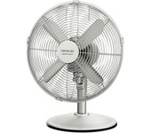 CECOTEC 08231 Ventilador de Sobremesa Silencioso y Potente de 40W con Diseño en Acero y 3 Velocidades