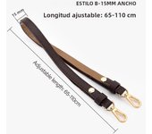 WUTA Genuine Leather Replacement Wide Shoulder Bag Strap for LV Onthego Tote Bag Adjustable Crossbody Handbag Belts Purse Straps