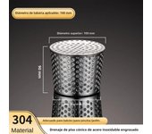 Stainless Steel Circular Shape Displacement Anti-Clog Gutter Sewer Rooftop Floor Drain Cover Outer Side Filter Screen