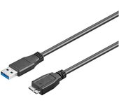 Conexión USB-A 3.0 macho-macho micro USB-B 3.0