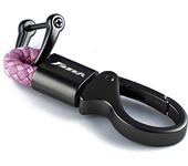 For Yamaha FZ1 FAZER FZ6 FZ6R FZ8 FAZER FZ750 FZR1000 Accessories Custom LOGO Motorcycle Braided Rope Keyring Metal Keychain