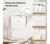 MoChila Escolar Para Niñas Y Adolescentes Hombres Ligera Impermeable Bolsas De Viaje Casual Con Portátil Para Mujeres