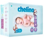 Pañales Chelino Talla 3 para Bebés de 4 a 10 Kg con Doble Núcleo Absorbente y Doble Barrera Anti Escapes