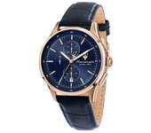 Maserati Reloj Hombre Sorpasso 42mm Chro Blue Dial Blue Strap Acero 10 Atm