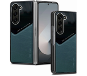 Luxury Leather Magnetic Car Many Function Case for Samsung Galaxy Z Fold 6 5 4 3 TPU Soft Frame Shockproof Protect Phone Cover