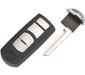 jingyuqin For Mazda 3 6 CX-3 CX-5 Replacement  Smart Remote Car Key Shell Case Fob Red Hold with Uncut Blade