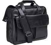 Bolso de hombro de cuero vintage para hombre, maletín para portátil de 17,3 pulgadas, bolso de hombro de negocios, gran oferta