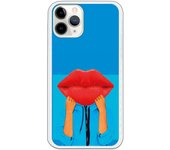 Funda compatible con iPhone 11 Pro - Beso fondo Azul