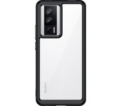 For POCO F3 F4 Transparent Shockproof Silicone Bumper Case POCO F5 Pro Solid Color Matte Clear Cover