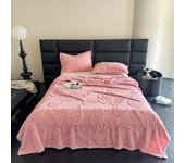2024 new Tuff velvet solid color jacquard multifunctional cover blanket blanket jacquard butterfly model