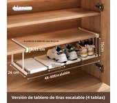 Shoe Rack Retractable Large Capacity Hanging Under  Wall Shoe Cabinet Portable Hanging Basket Multi-Purpose Storage Rack
