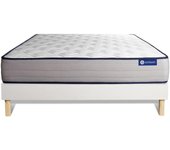 Pack colchón Actilatex form 135x190cm + Somier multiláminas, Látex y espuma viscoelástica, 5 zonas de confort
