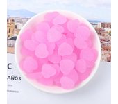 10pcs 3D Gradient Solid Colors Gummy Heart Nail Art Charms Soft Candy Kawaii Resin Love Nail Decorations Accessories DIY Parts