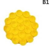 Silicone Suction Pad For Mobile Phone Fixture Suction Cup Backed Adhesive Rubber Sucker Pad For Fixed Pad