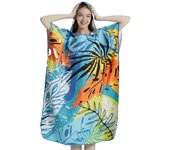 Surf Poncho Towel Poncho Quick-Dry Towel Hoodie Microfiber Beach Robe Changing Poncho Swim Towel Beach Poncho For Adults (A20)
