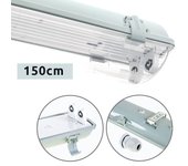 Armadura estanca LINESTA IP65 2xG13 T8 LED 150cm L.156xAn.11,5xAl9,0cm Gris