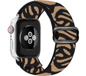 Soft Nylon Loop Elastic Buckle Strap For Apple Watch SE Band 40mm44mm Series 8/7/6/5/4 iWatch Leopard Watchband Bracelet 41/45mm