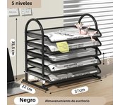 Mesh Letter Tray,Office Desk Paper Organizer with Sliding Trays for Desk Accessories, Office Supplies and File Storage, Black