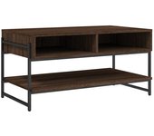 vidaXL Mesa de centro madera contrachapada 90x50x45 cm Negro, Roble Sonoma, Roble ahumado Mesita de Salón o Comedor o Auxiliar Mesa de Café Meuble Salón
