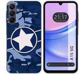 Funda Silicona para Samsung Galaxy A15 4G / 5G diseño Camuflaje 03 Dibujos