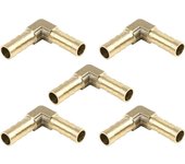 Conexión de rosca macho aire agua aceite 5 uds 8mm latón codo de púa conector de manguera de 90 grados