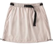 Elastic waist belt, work dress, half skirt, niche design, zippered hem, drawstring anti glare A-line casual short skirt