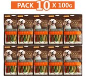 Yommy 40g-1Kg Barritas Masticables para Perro 4-6mm, Golosinas Sticks para Perro, Snacks de Piel para Perros
