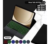 Backlit Touchpad Keyboard Case For Samsung Galaxy Tab A9+ A9 Plus 11 2023 X210 X215 X216 Cover Korean Hebrew Spanish Keyboard